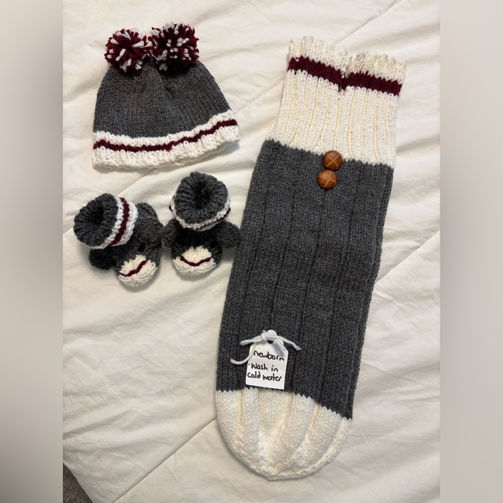 Sock Monkey newborn set